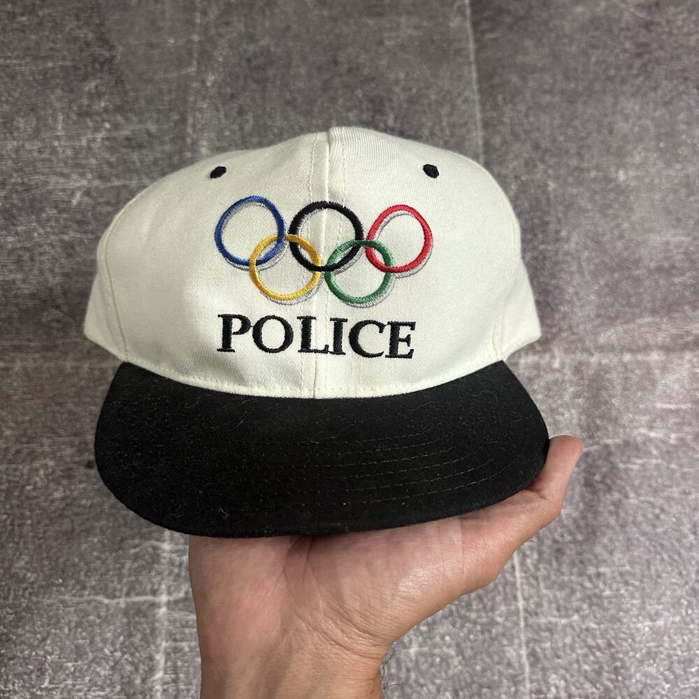 Men's Vintage 90's 1996 Atlanta Olympics Team USA Police Staff Snapback Hat Cap